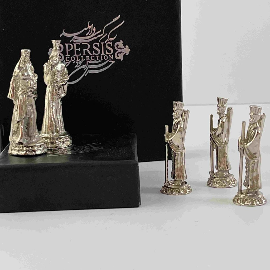 Achaemenid Chess 5 Pieces Silver
