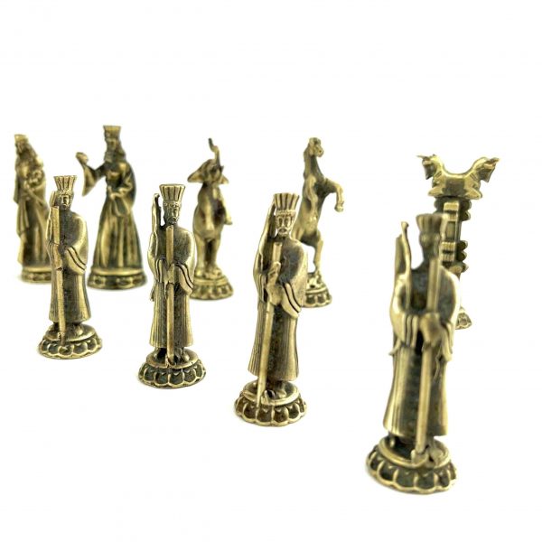 Set of Silver And Bronze Chess Pieces Of Achaemenid Design