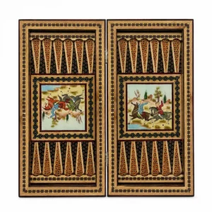 Khatam Backgammon and Chess Set – Chogan 35cm