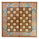 Luxury Tazhib Khatam Backgammon and Chess Set, 35cm