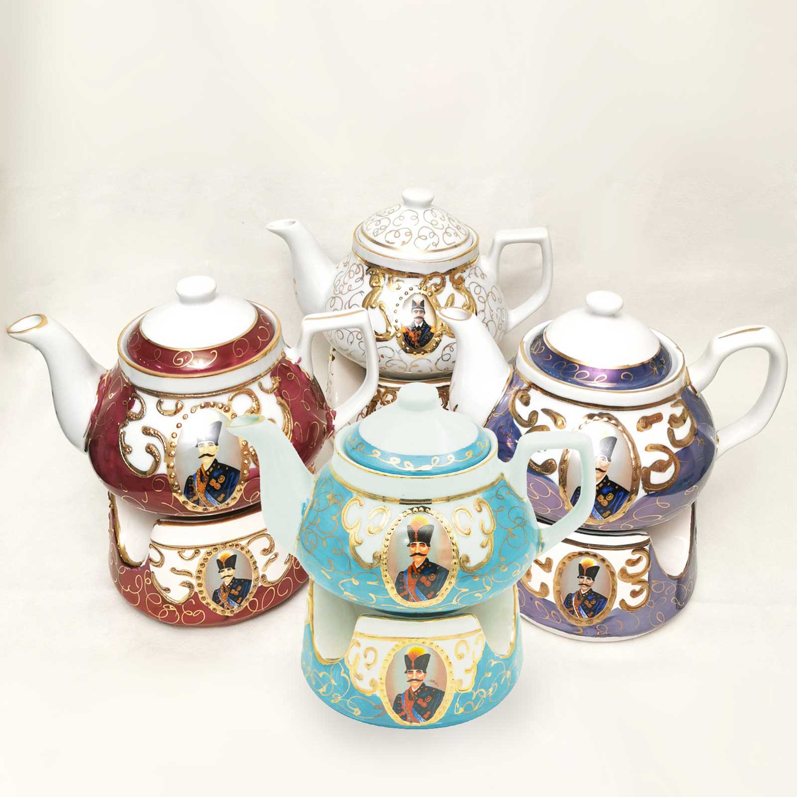 Persian Teapot and Warmer - Iranian Tea Pot- Shah Abbas