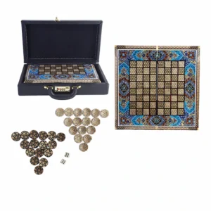 Tazhib Khatam Backgammon and Chess Set – 35cm