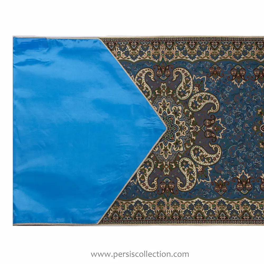 Elegant Blue Termeh Table Runner 165cm