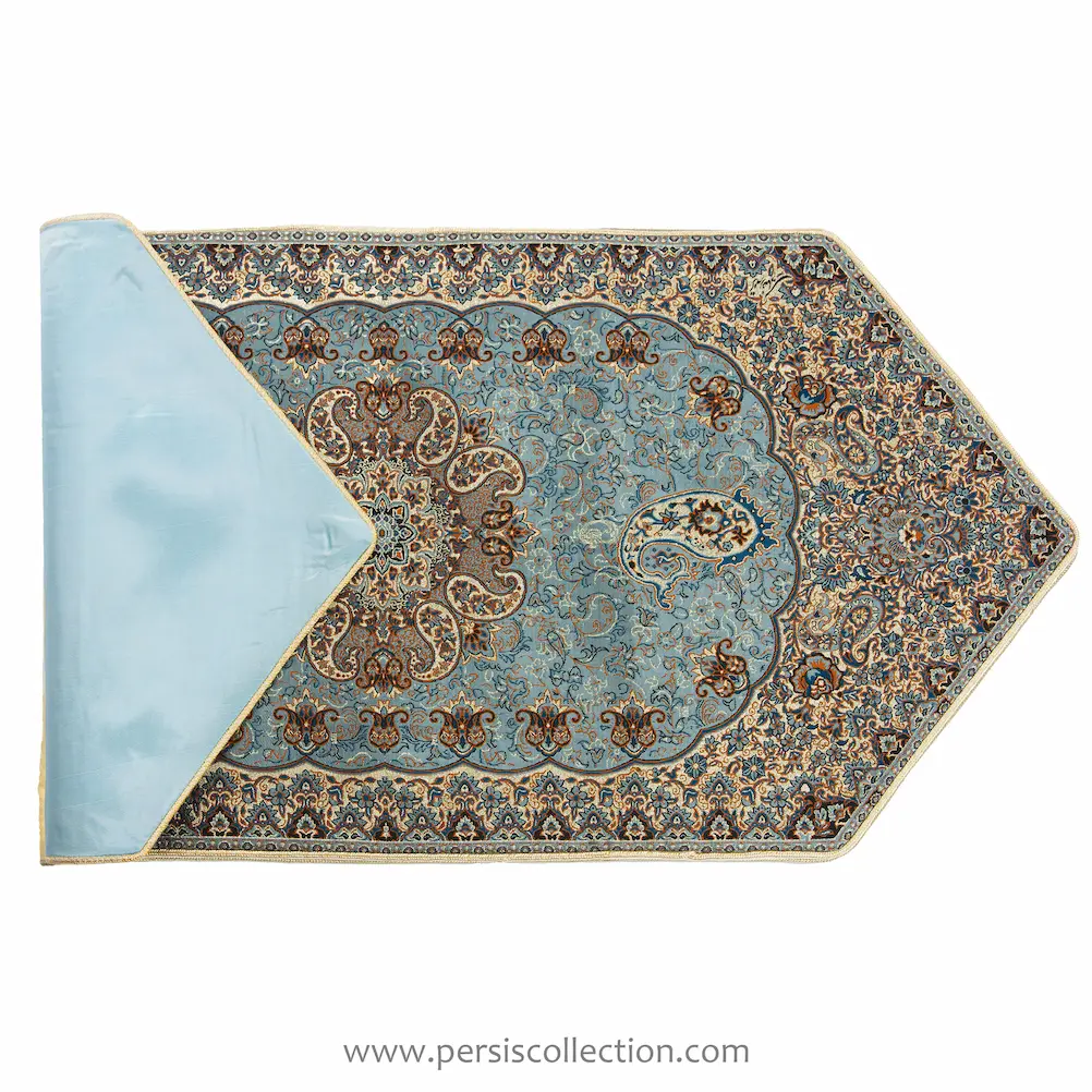 Elegant Green Termeh Table Runner 3pcs Set