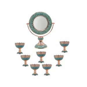 Firoozeh Koobi Turquoise with Copper Haft Sin Set