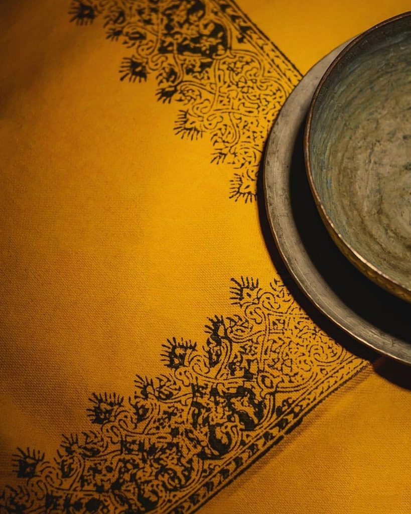 Cotton Tablecloth Ghalamkar Sun Model