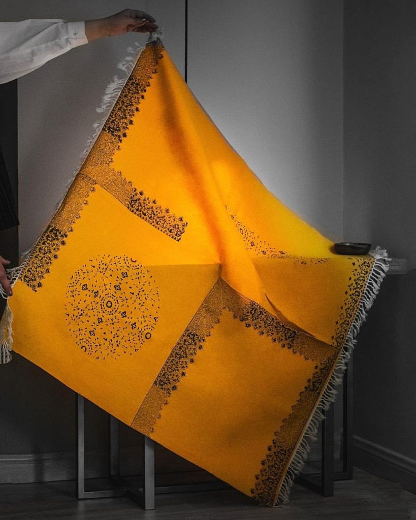 Cotton Tablecloth Ghalamkar Sun Model