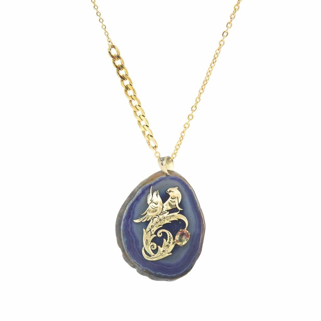 homa bird Agate Necklace