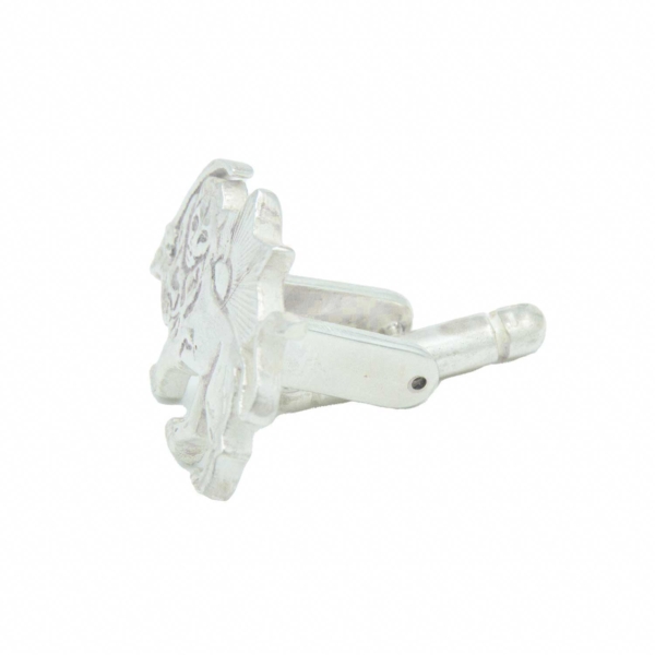 Lion and Sun Cufflinks and Tie Clip Set- Silver