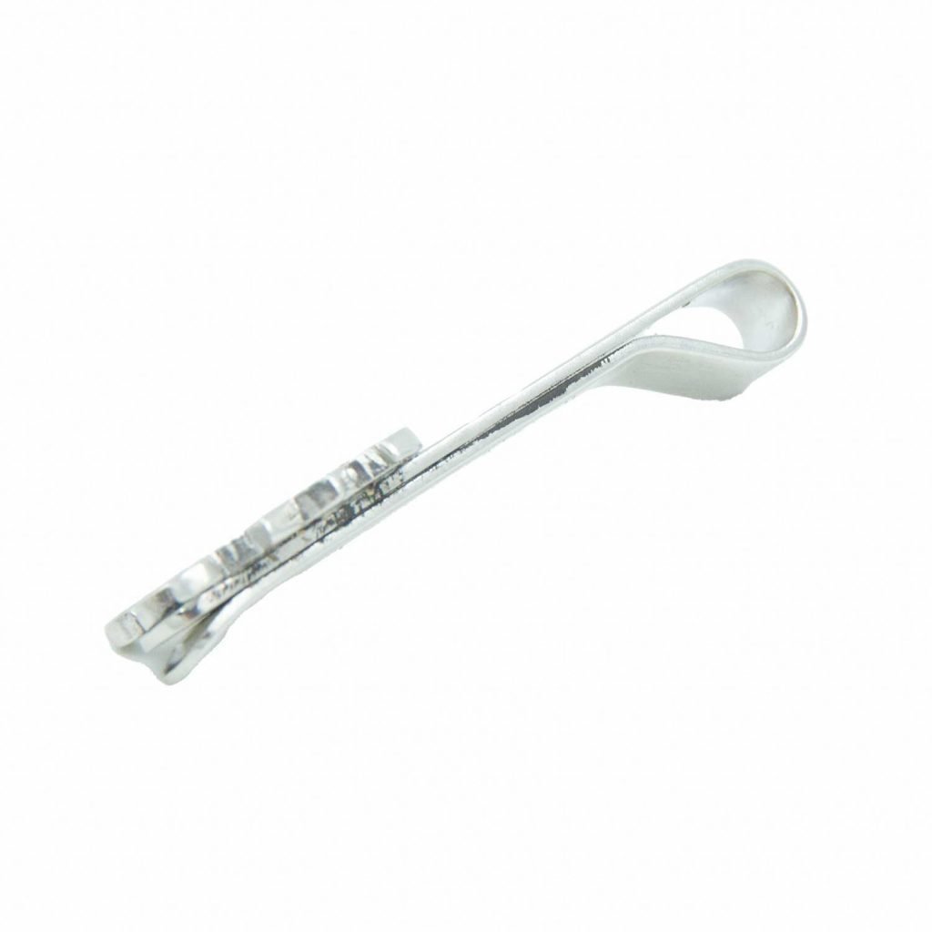 Lion And Sun Cufflinks And Tie Clip Set- Silver