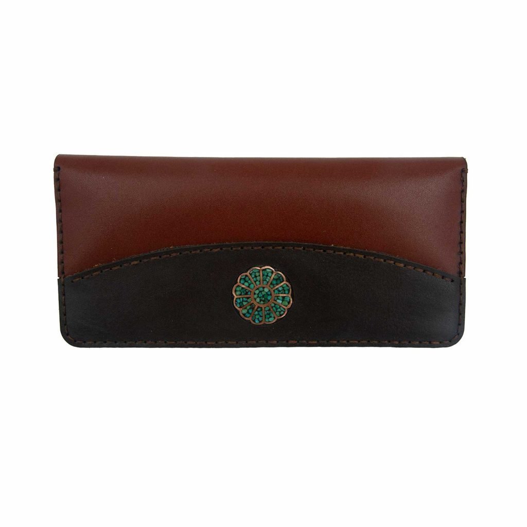 Luxury Turquoise Leather Wallet – Authentic Handmade Persian Design by Persis Collection