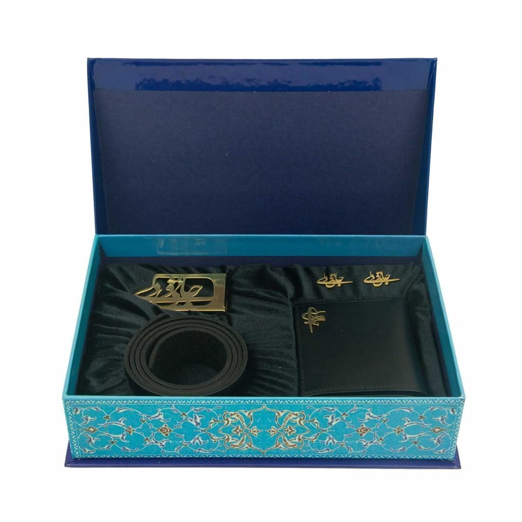 Persian Love (Jani o Deli) Gift Set for Him - Gold Plated In the box