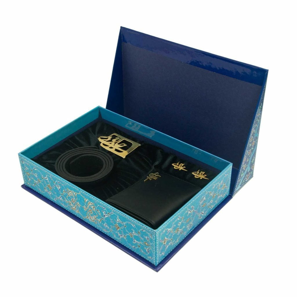 Persian Love quote (Jani o Deli) Gift Set for Him - Gold Plated