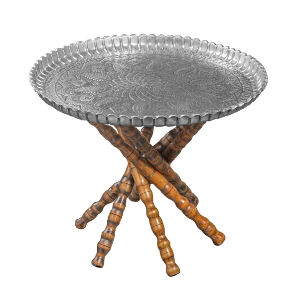 Copper Tray Hand Ghalamzani 70cm