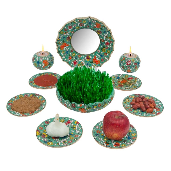 Minakari on Pottery Haft Seen Set