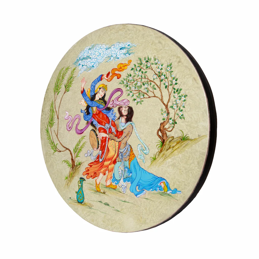 Miniature Art Daf Instrument - Hand Painted