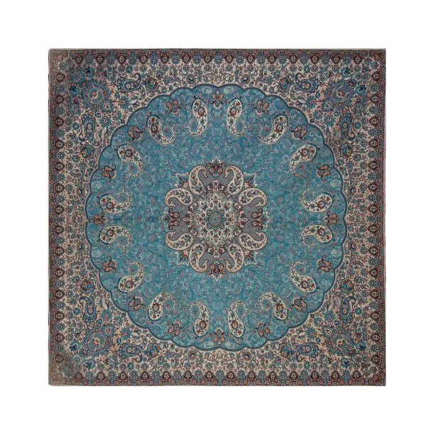 Square Elegant Green Termeh Tablecloth