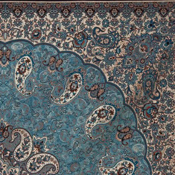 Square Elegant Green Termeh Tablecloth