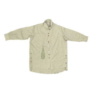 Cotton Shirt Ghalamkar Cypress tree model