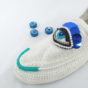 Givah shoes with evil eye design