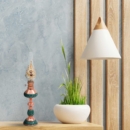 blue-wall-mockup-modern-empty-room-wooden-cabinet-3d-rendering
