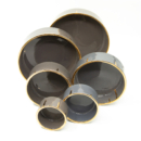 Stone Gold Edge Ceramic Bowls Set of 6