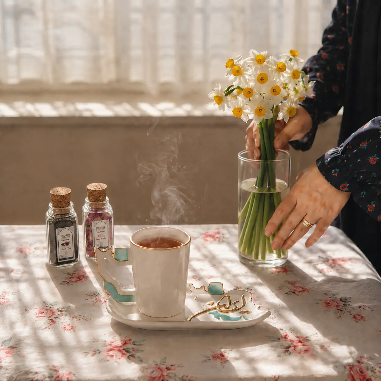 Persian Tea Gift Set with Mug & Tea Filter