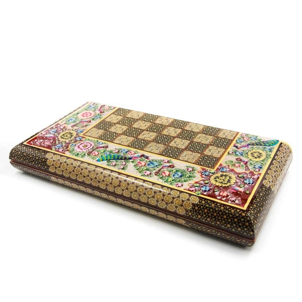 Peacock Persian Khatam Backgammon