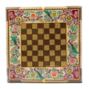 Backgammon Khatam With Peacock Design