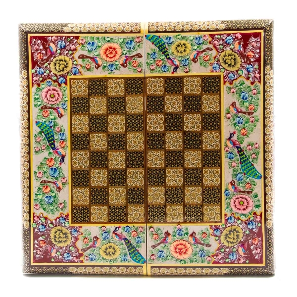 Peacock Persian Khatam Backgammon