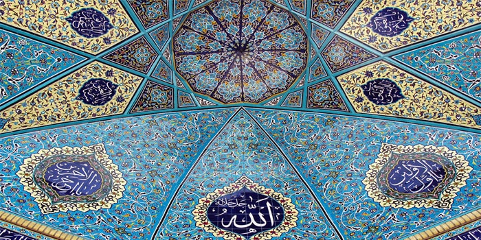 Persian enamel tile