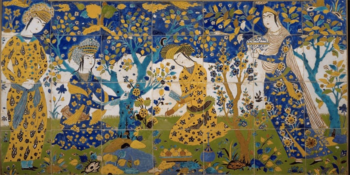 Seven-color Persian tiles