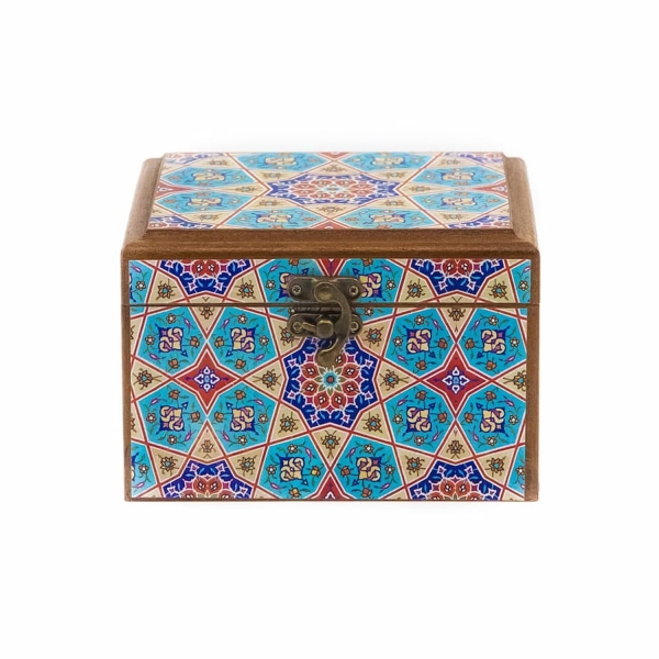 Persian Tile Jewelry Box 15 x 15cm