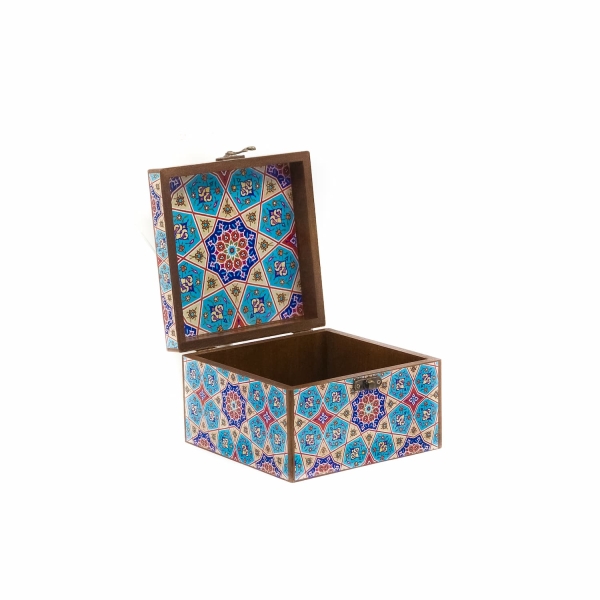 Persian Tile Jewelry Box 15 x 15cm