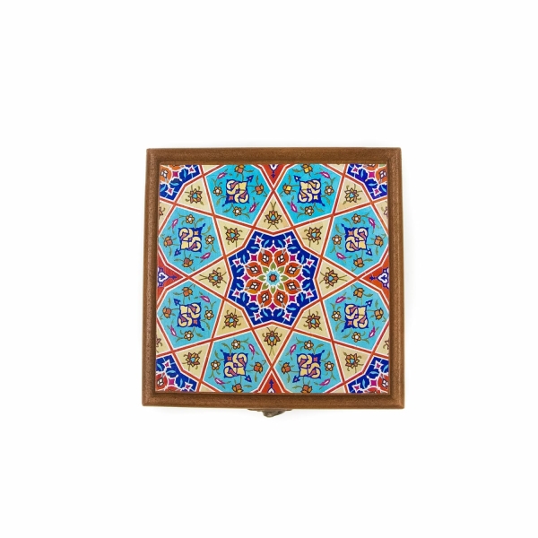 Persian Tile Jewelry Box 15 x 15cm