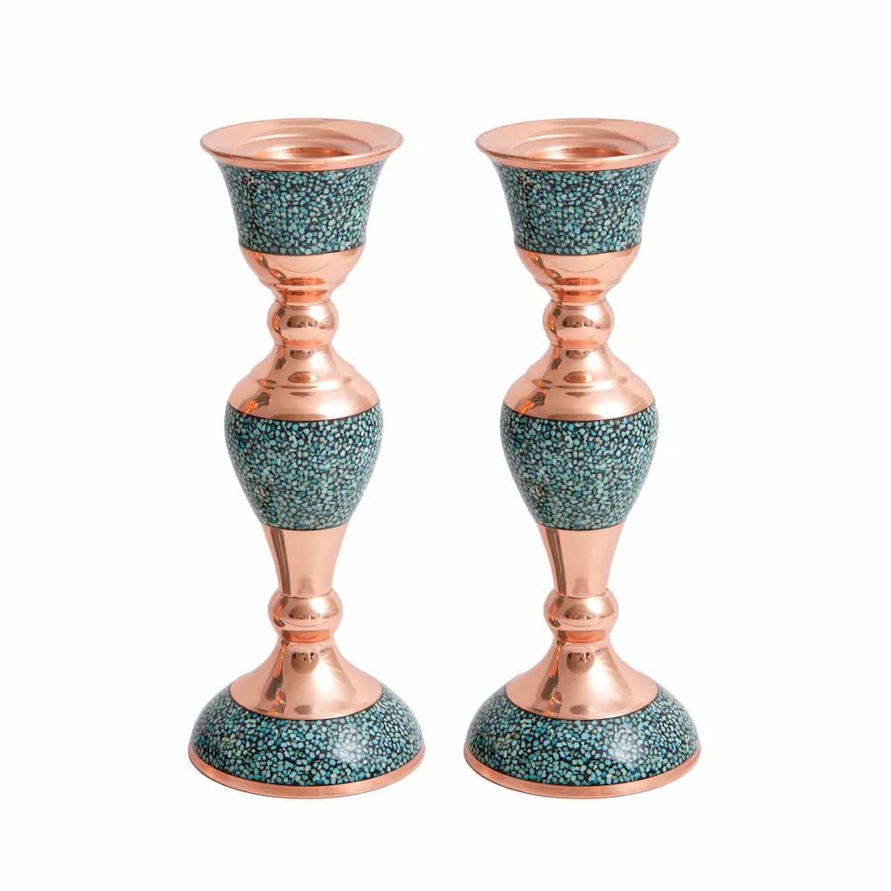 Mirror Firoozeh Koobi (Turquoise) Ayeneh Shamdoon Set
