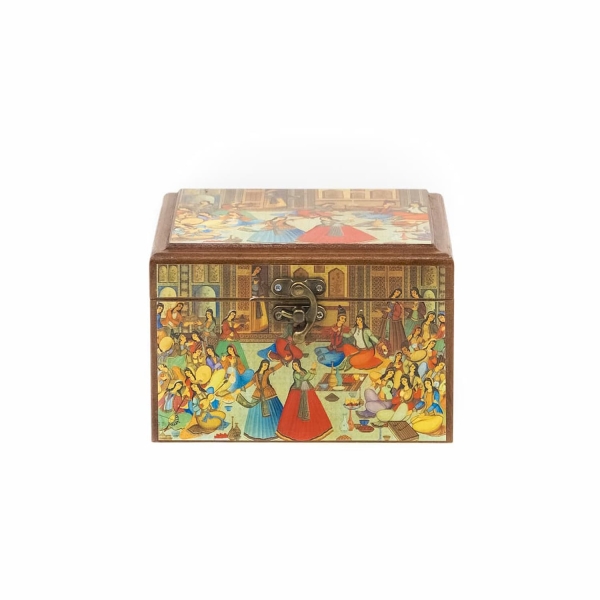 Persian Banquet Pattern Jewelry Box 15 x 15cm