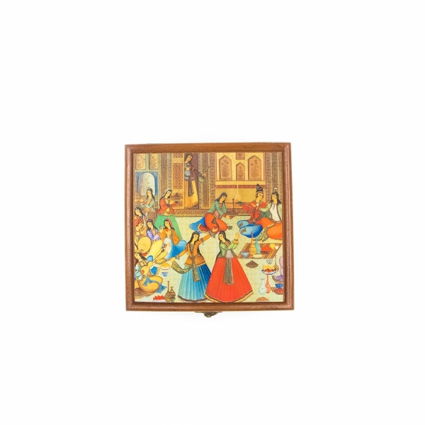 Persian Banquet Pattern Jewelry Box 15 x 15cm