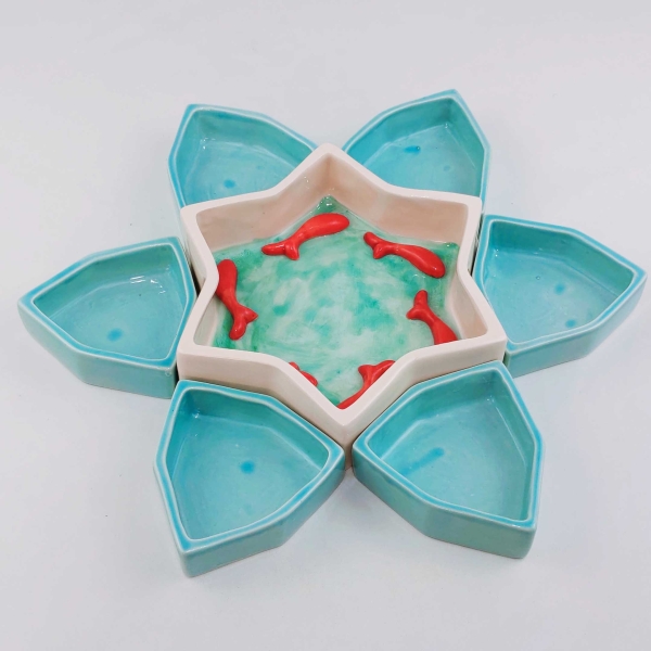 Fish Pool Bowl Haft Sin Set