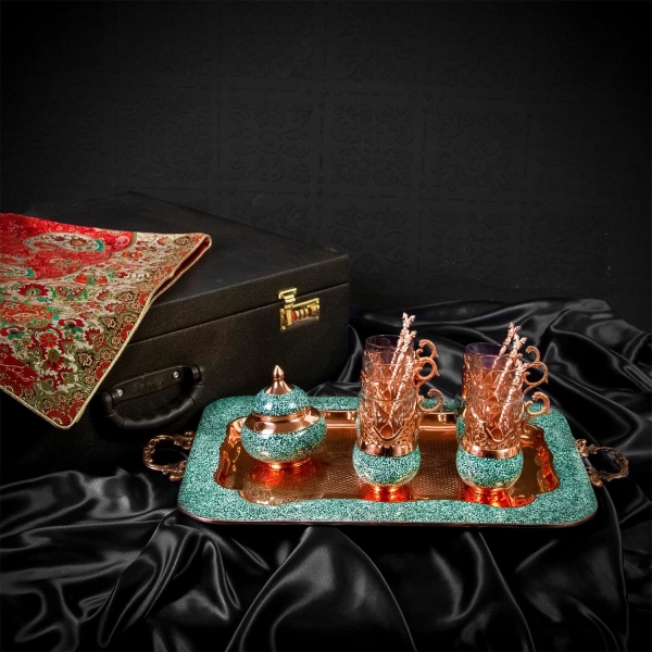 Persian Firoozeh Koobi Tea Set