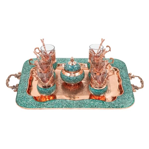 Persian Firoozeh Koobi Tea Set