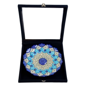 Luxury Copper Persian Enamel Plate 30cm