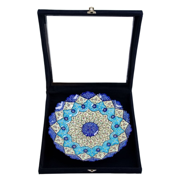 Luxury Copper Persian Enamel Plate 30cm