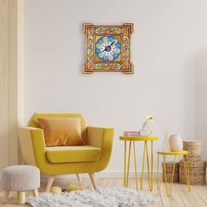 Peacock Khatam Art Clock - Two Sizes