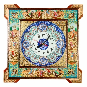 Persian Khatam and Minakari clock - Two Sizes