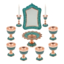 Turquoise Stone Haftseen Set