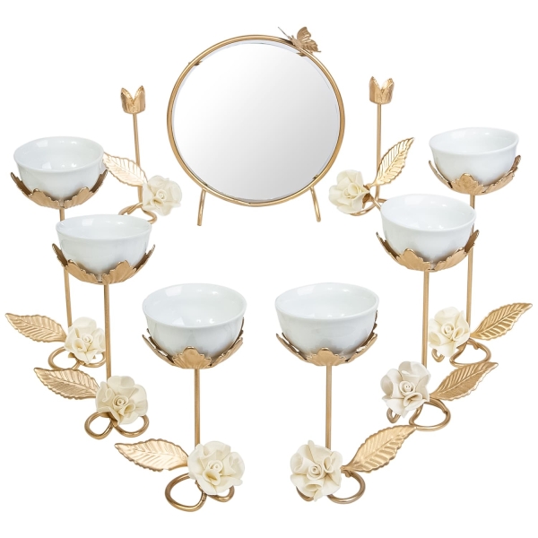 Elegant Blooms Haft Sin Set