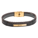 Endless Love - 18k Gold Bracelet and Preserved Rose