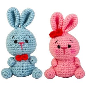 Handmade Rabbit Doll Set