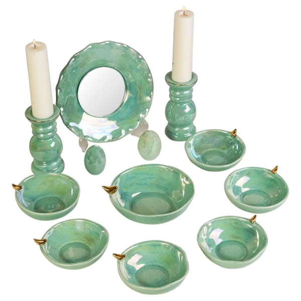 Turquoise Ceramic Haft Sin